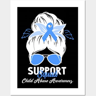 Child Abuse Prevention Awareness Month Blue Ribbon gift idea Posters and Art